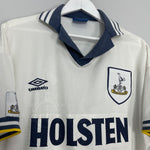 Shop 1993/95 TOTTENHAM HOME SHIRT (L) UMBRO, classic football shirts, vintage football shirts & retro soccer jerseys at Cult Kits