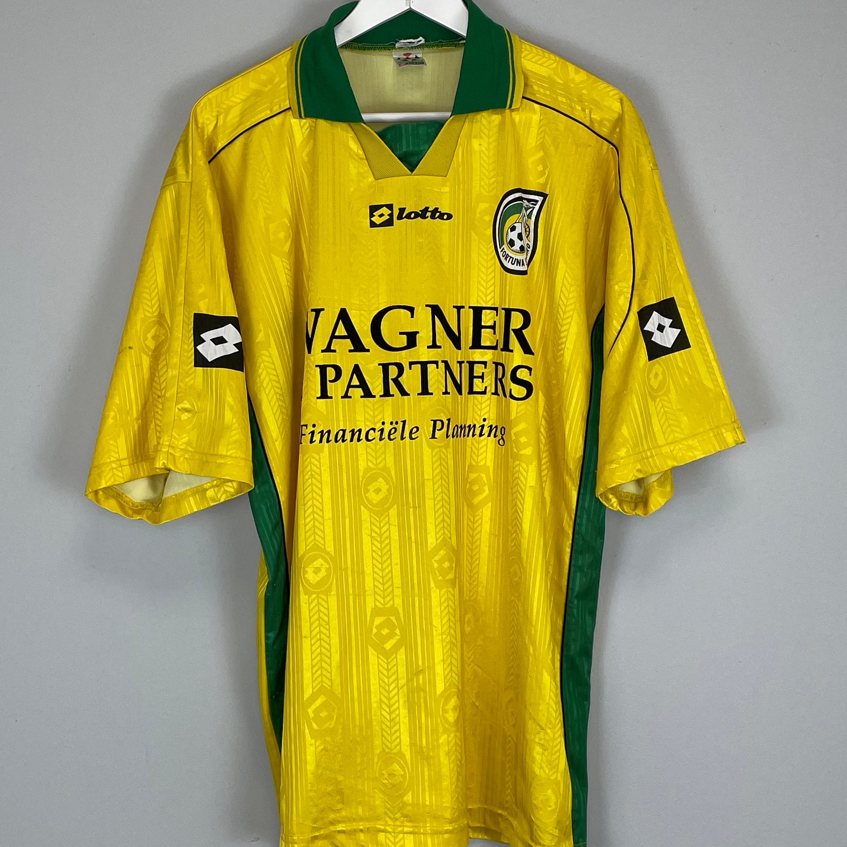 Shop 1999/00 FORTUNA SITTARD HOME SHIRT (XL) LOTTO, classic football shirts, vintage football shirts & retro soccer jerseys at Cult Kits