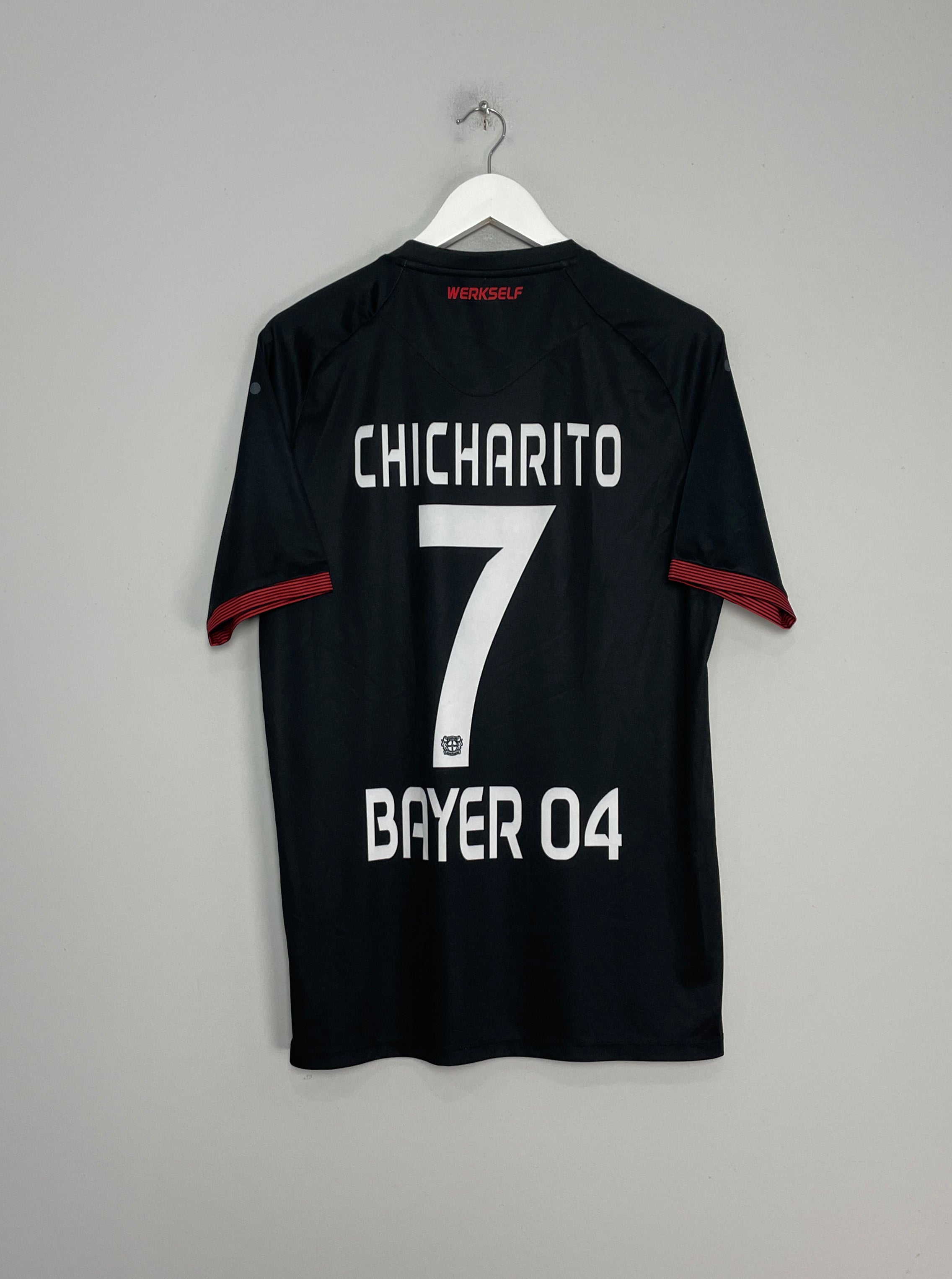 Shop 2016/17 BAYER LEVERKUSEN CHICHARITO #7 HOME SHIRT (L) JAKO, classic football shirts, vintage football shirts & retro soccer jerseys at Cult Kits