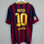 Shop 2013/14 BARCELONA MESSI #10 HOME SHIRT (XL) NIKE, classic football shirts, vintage football shirts & retro soccer jerseys at Cult Kits