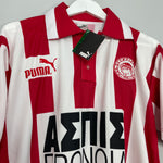 Shop 1997/98 OLYMPIAKOS *BNWT* HOME SHIRT (M) PUMA, classic football shirts, vintage football shirts & retro soccer jerseys at Cult Kits