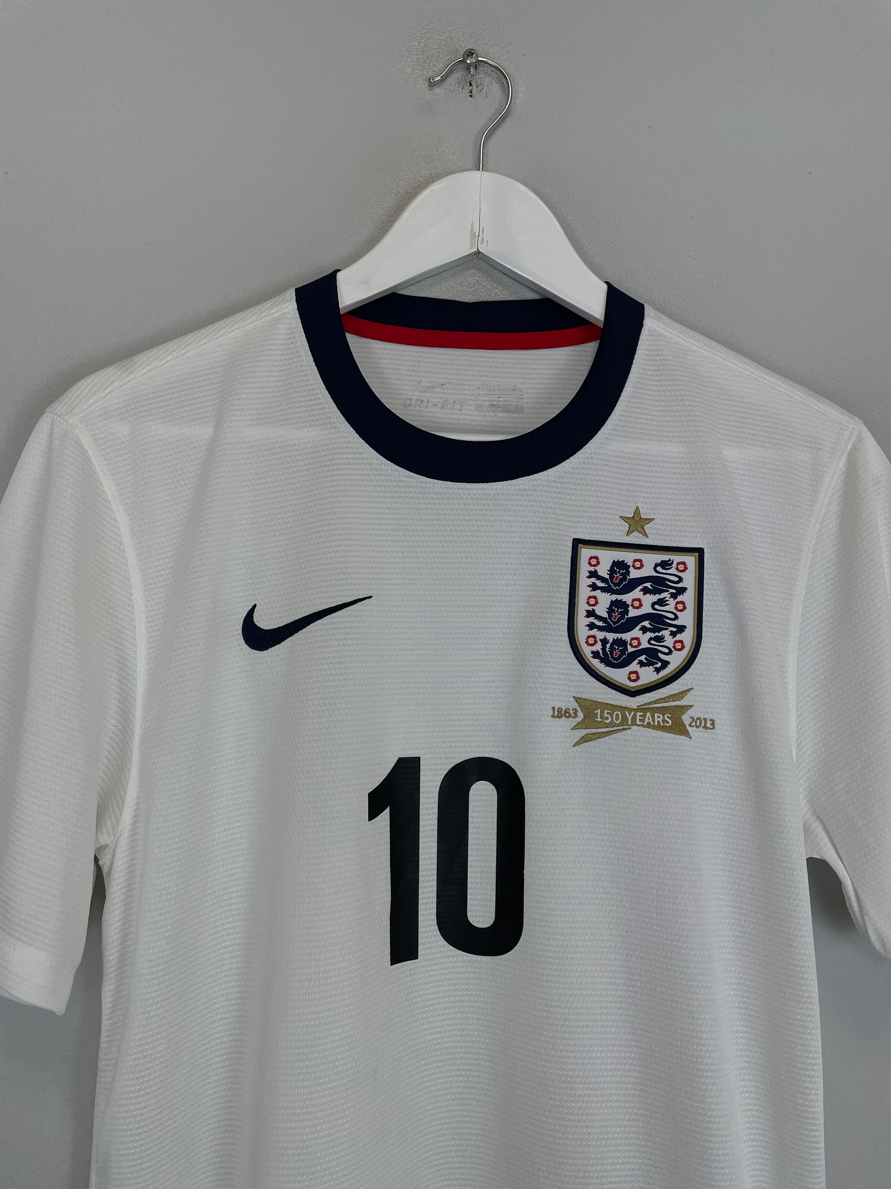 Shop 2013/14 ENGLAND ROONEY #10 *150 YEAR* HOME SHIRT (S) NIKE, classic football shirts, vintage football shirts & retro soccer jerseys at Cult Kits