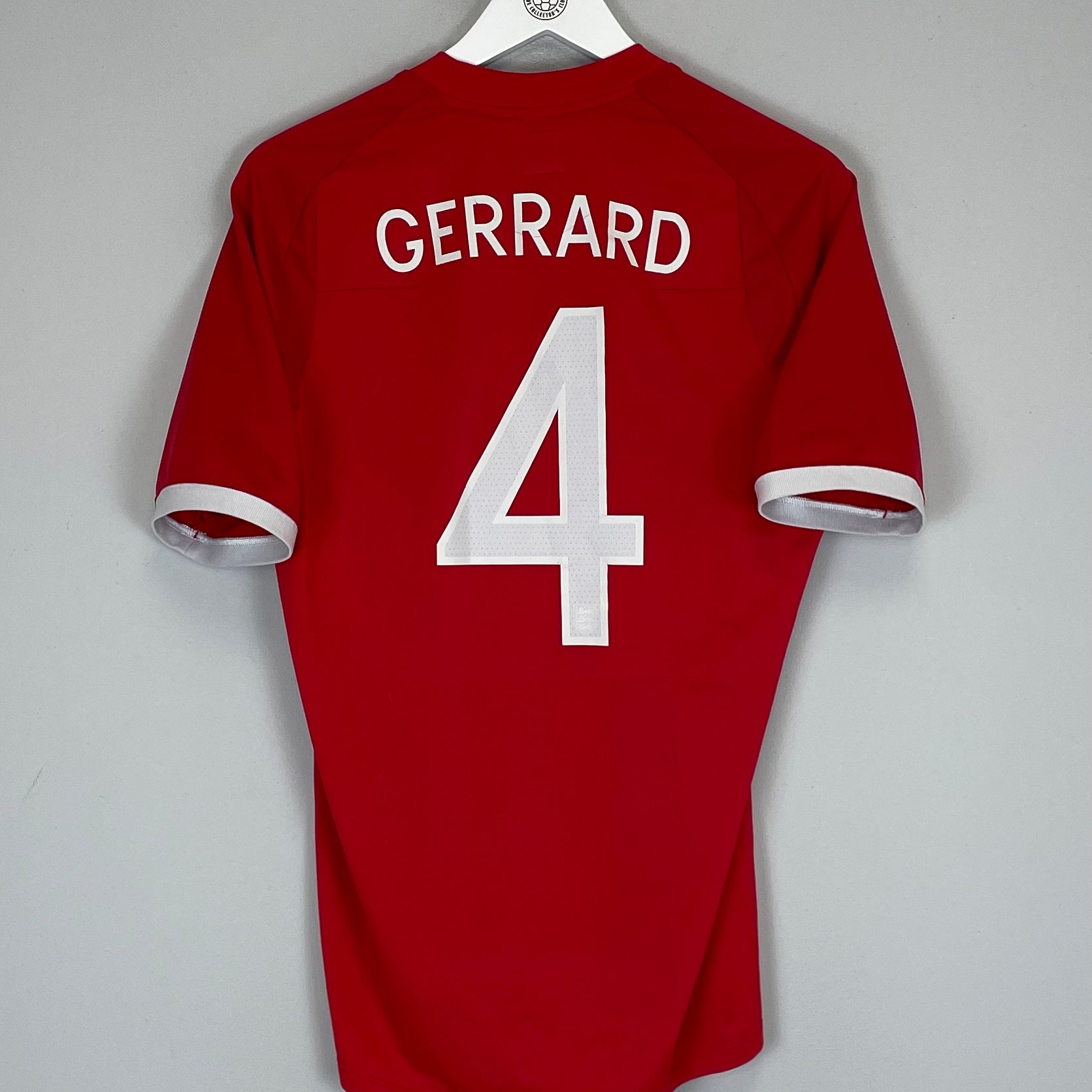 Shop 2010/11 ENGLAND GERRARD #4 AWAY SHIRT (M) UMBRO, classic football shirts, vintage football shirts & retro soccer jerseys at Cult Kits