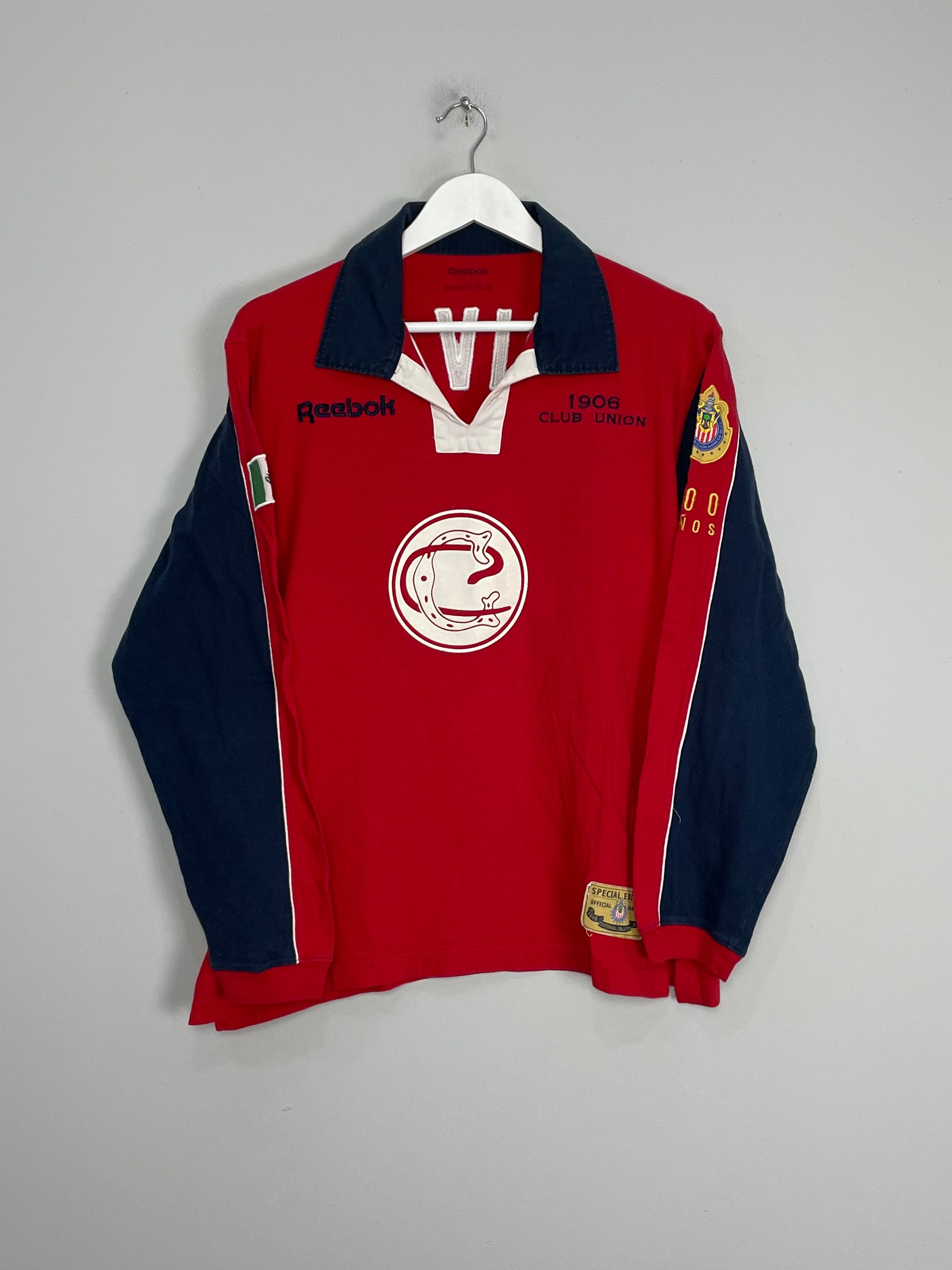 Shop 2006/07 CHIVAS GUADALAJARA *CENTENARY* L/S SHIRT (M) REEBOK, classic football shirts, vintage football shirts & retro soccer jerseys at Cult Kits