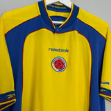 2001/02 COLOMBIA HOME SHIRT (L) REEBOK