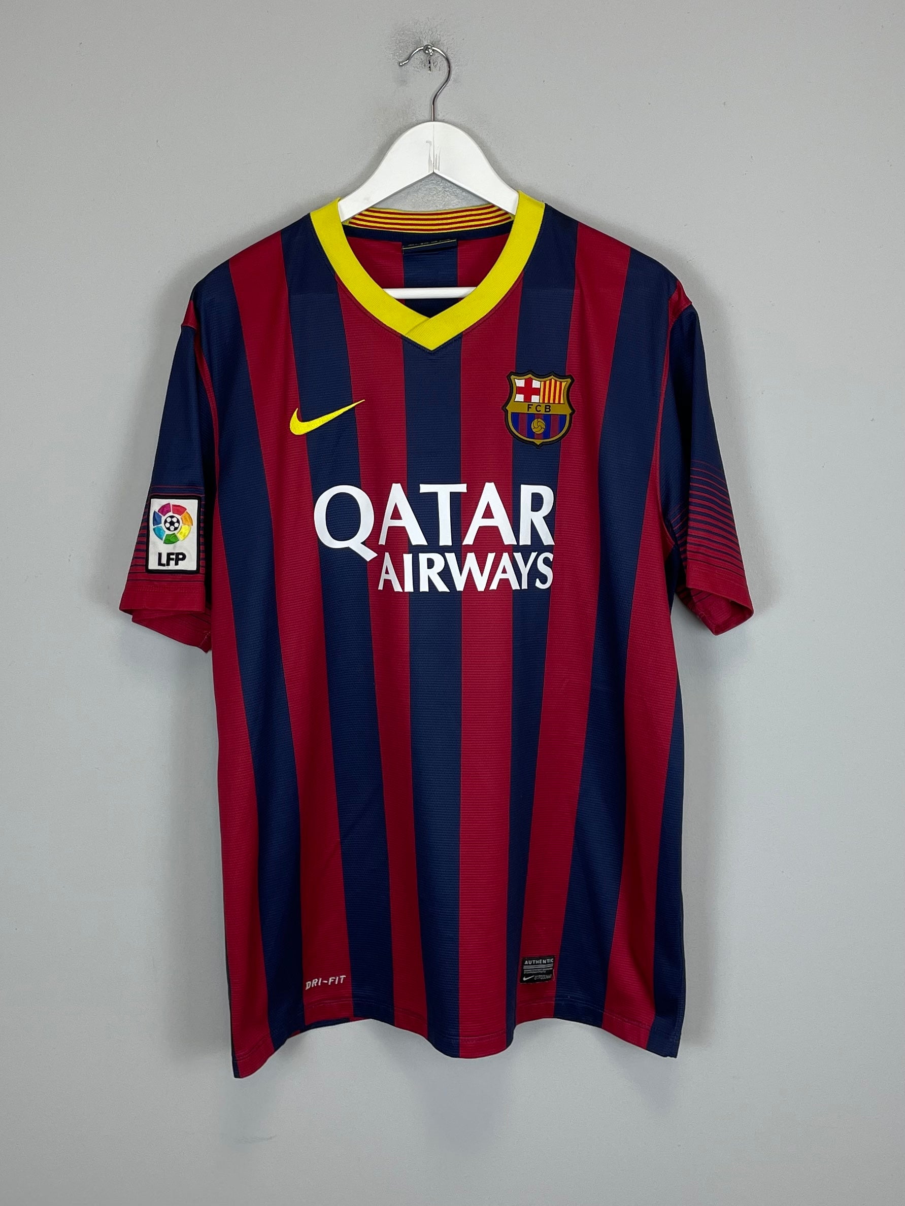 Shop 2013/14 BARCELONA MESSI #10 HOME SHIRT (XL) NIKE, classic football shirts, vintage football shirts & retro soccer jerseys at Cult Kits