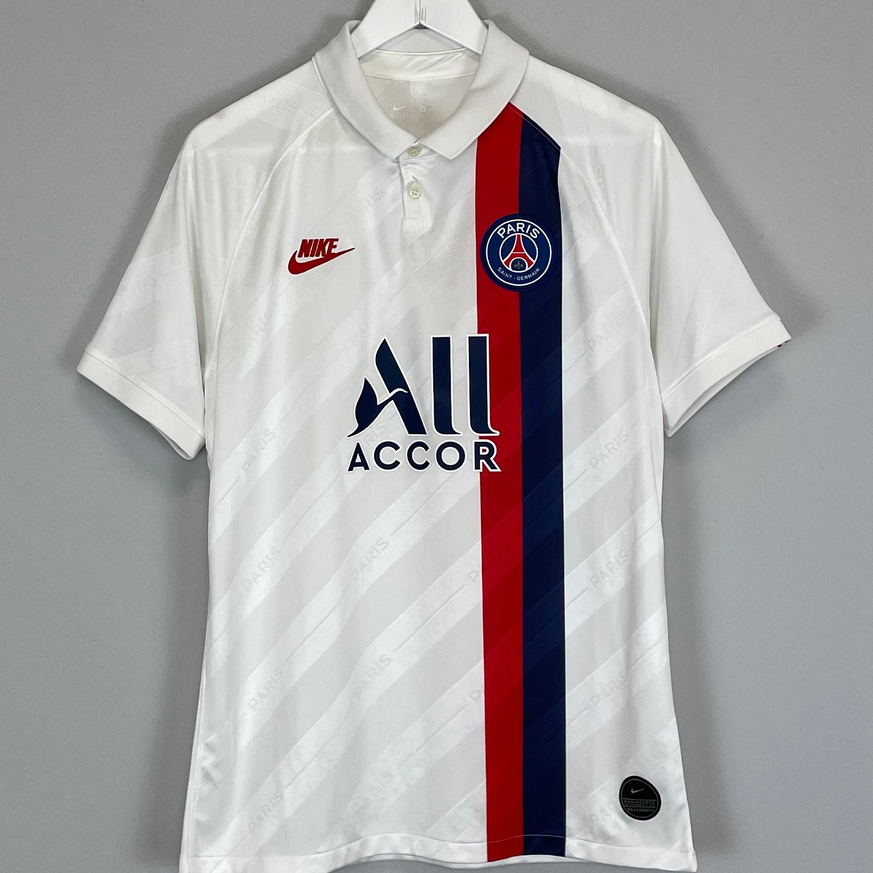 Shop 2019/20 PSG AWAY SHIRT (M) NIKE, classic football shirts, vintage football shirts & retro soccer jerseys at Cult Kits