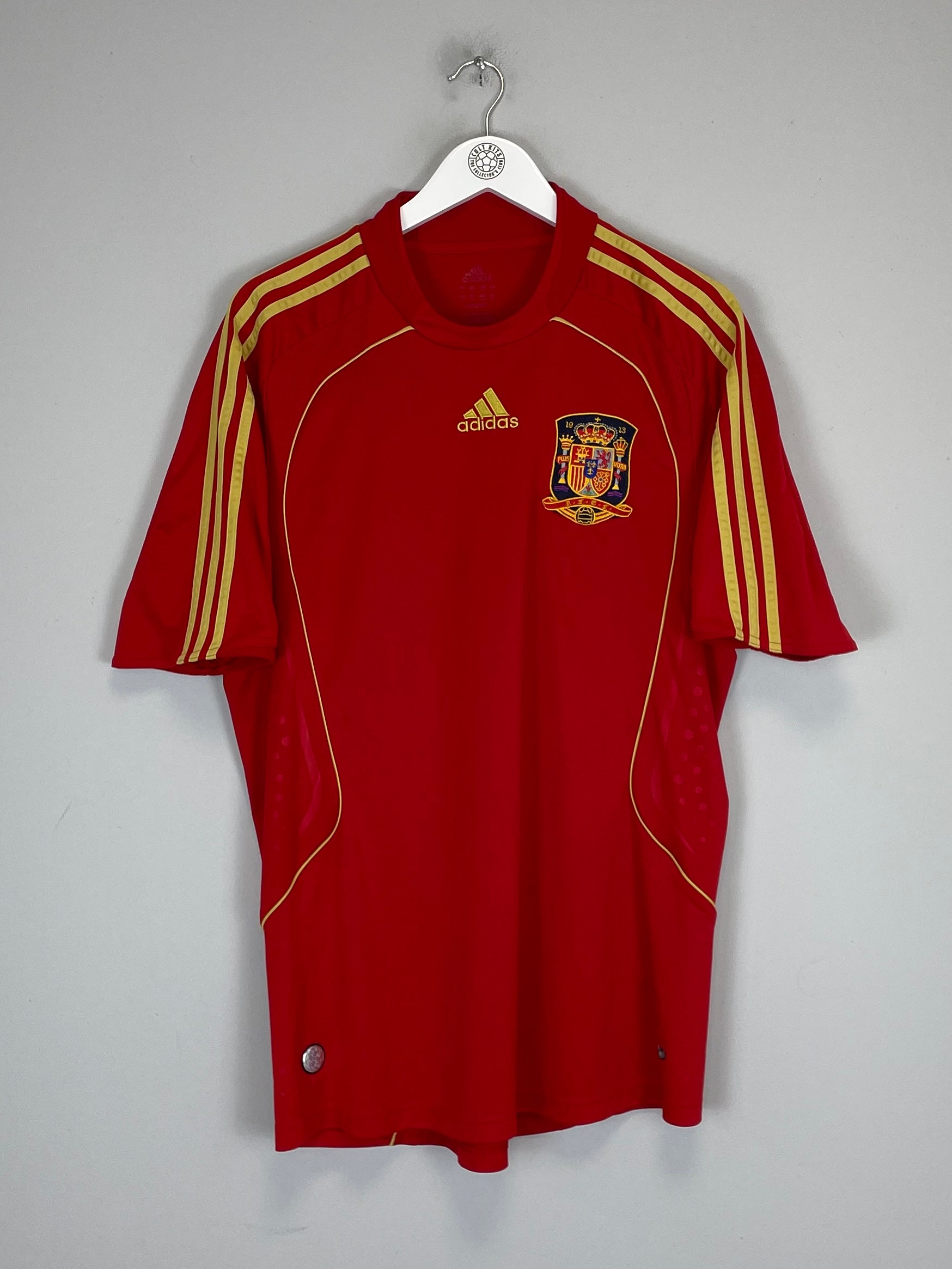 Shop 2008/10 SPAIN HOME SHIRT (L) ADIDAS, classic football shirts, vintage football shirts & retro soccer jerseys at Cult Kits