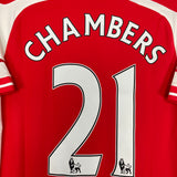 2014/15 ARSENAL CHAMBERS #21 HOME SHIRT (M) PUMA