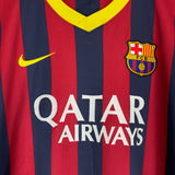 Shop 2013/14 BARCELONA MESSI #10 HOME SHIRT (L) NIKE, classic football shirts, vintage football shirts & retro soccer jerseys at Cult Kits