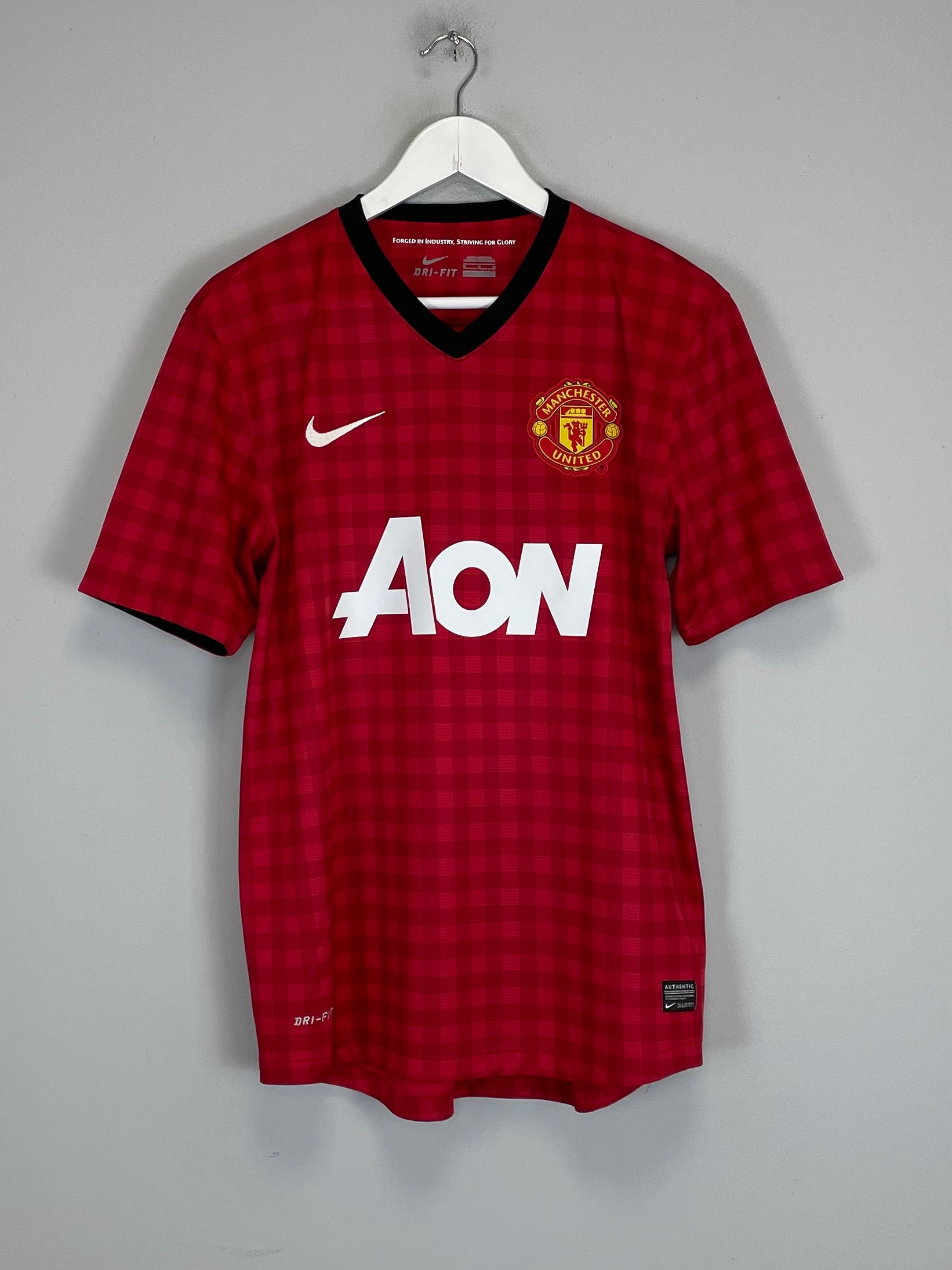 Shop 2012/13 MANCHESTER UNITED V.PERSIE #20 HOME SHIRT (M) NIKE, classic football shirts, vintage football shirts & retro soccer jerseys at Cult Kits