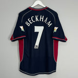 Shop 2000/01 MANCHESTER UNITED BECKHAM #7 THIRD SHIRT (L) UMBRO, classic football shirts, vintage football shirts & retro soccer jerseys at Cult Kits