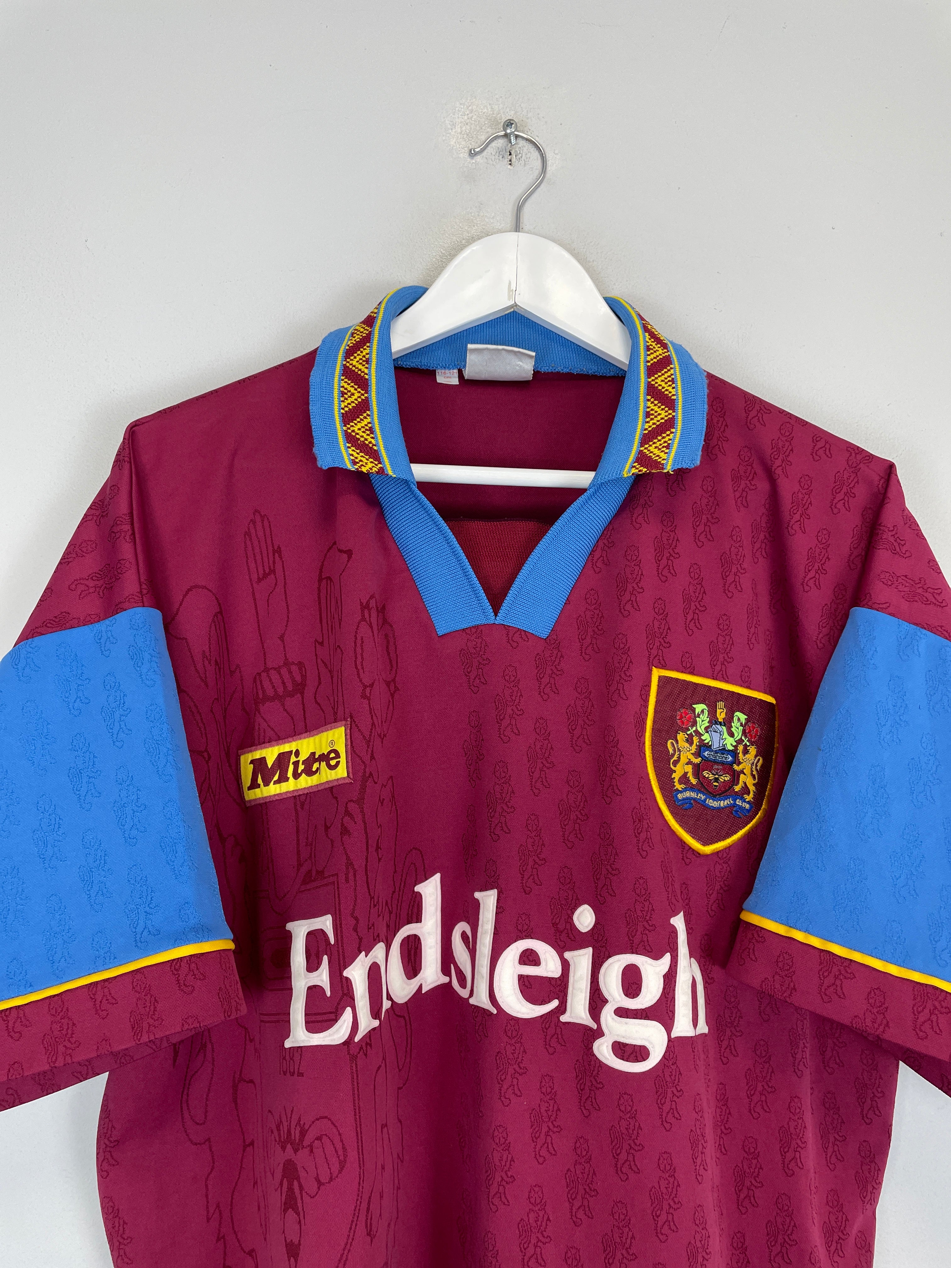 Shop 1995/96 BURNLEY HOME SHIRT (M) MITRE, classic football shirts, vintage football shirts & retro soccer jerseys at Cult Kits