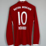 Shop 2016/17 BAYERN MUNICH ROBBEN #10 L/S HOME SHIRT (M) ADIDAS, classic football shirts, vintage football shirts & retro soccer jerseys at Cult Kits