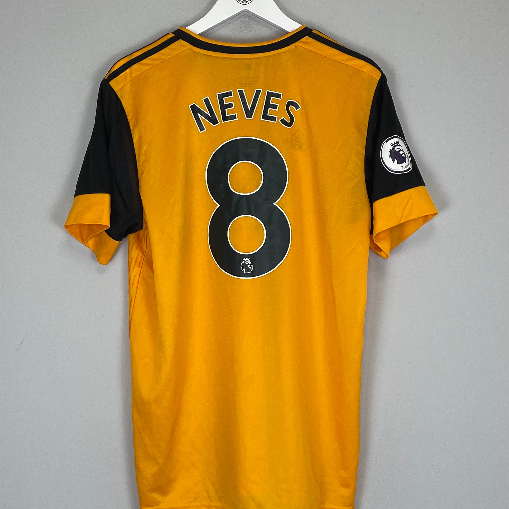 Shop 2019/20 WOLVES NEVES #8 HOME SHIRT (L) ADIDAS, classic football shirts, vintage football shirts & retro soccer jerseys at Cult Kits