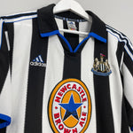 Shop 1999/00 NEWCASTLE SHEARER #9 HOME SHIRT (M) ADIDAS, classic football shirts, vintage football shirts & retro soccer jerseys at Cult Kits