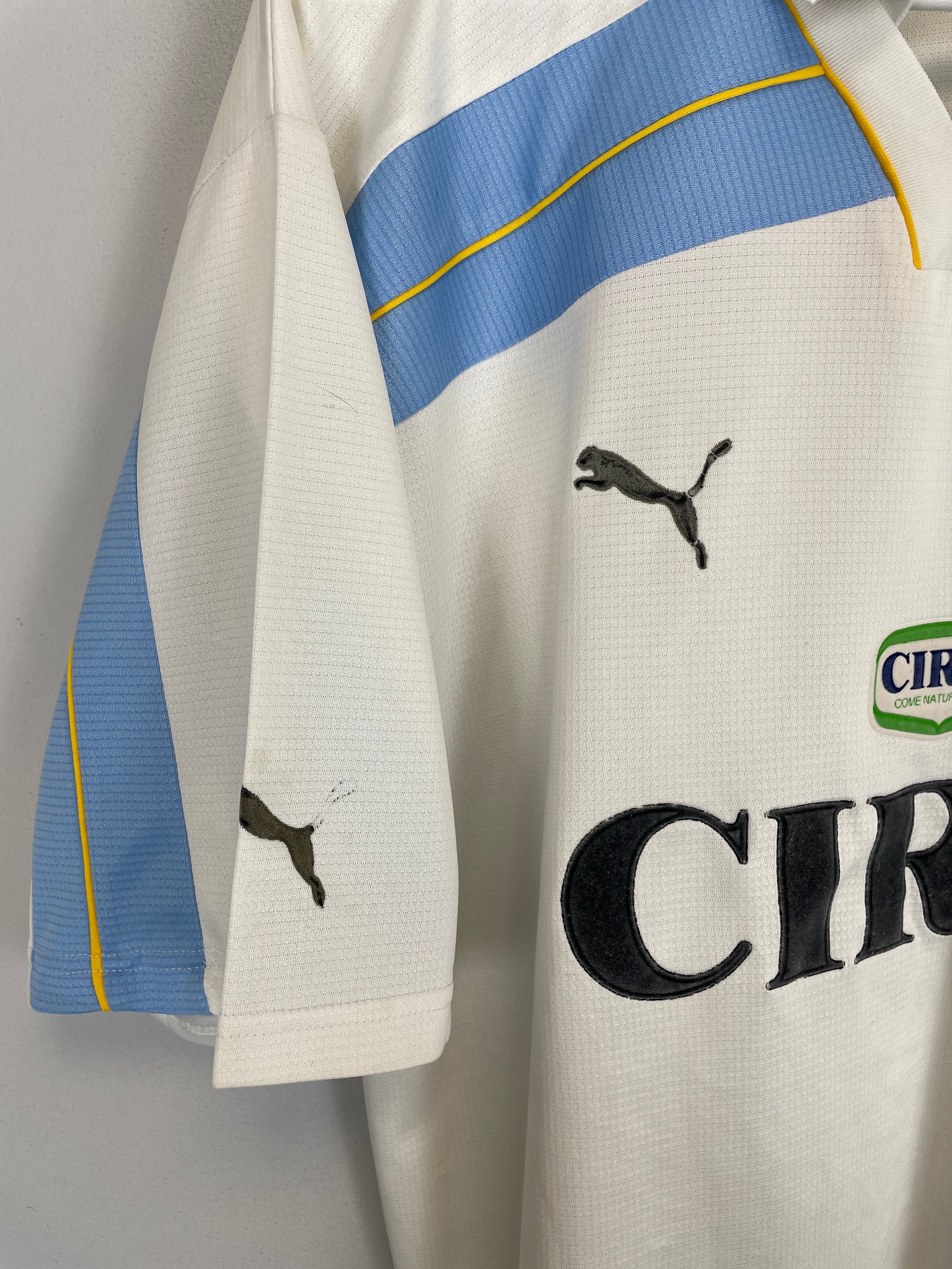 Shop 1999/00 LAZIO CENTENARY AWAY SHIRT (XL) PUMA, classic football shirts, vintage football shirts & retro soccer jerseys at Cult Kits