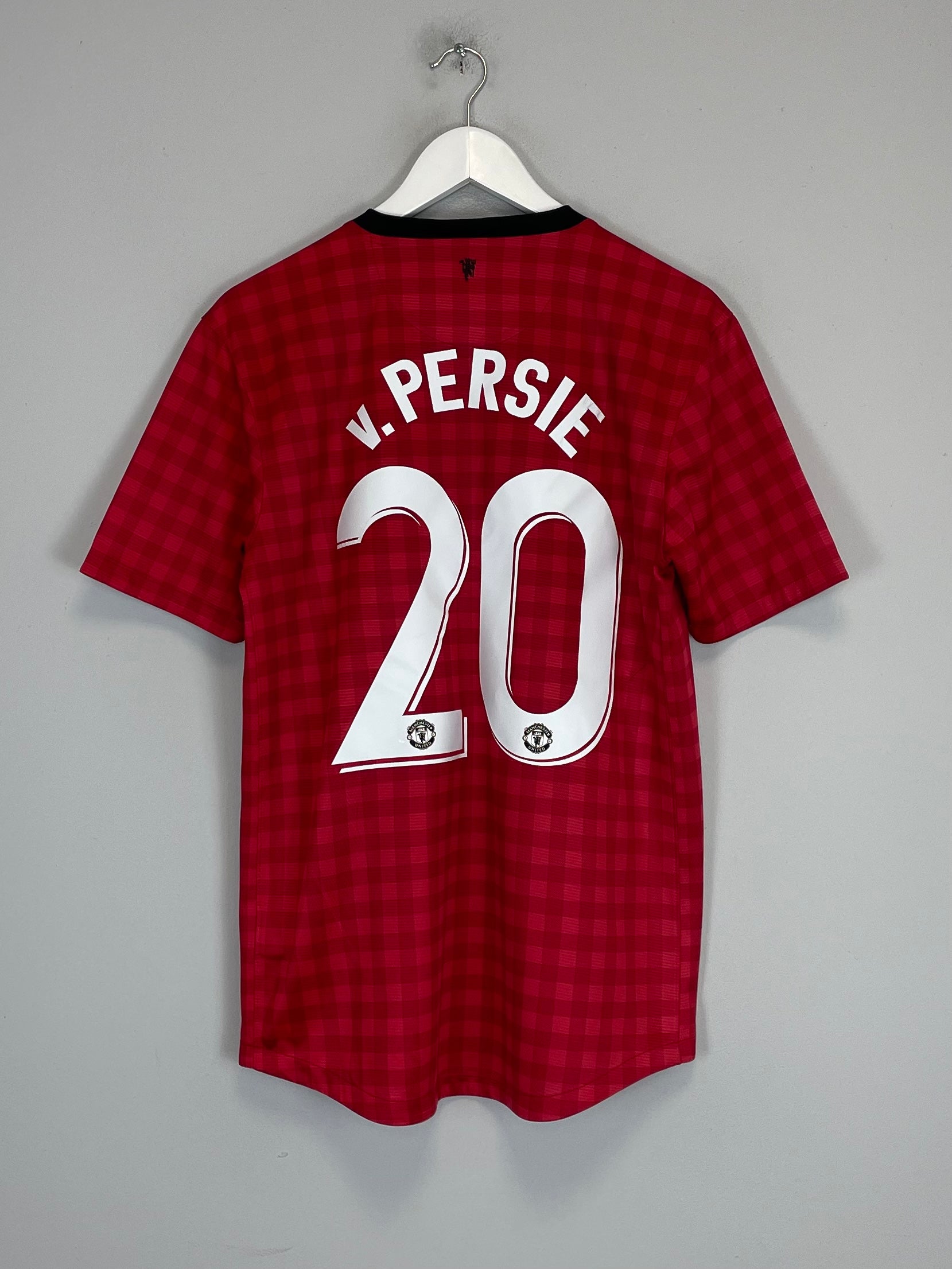 Shop 2012/13 MANCHESTER UNITED V.PERSIE #20 HOME SHIRT (M) NIKE, classic football shirts, vintage football shirts & retro soccer jerseys at Cult Kits