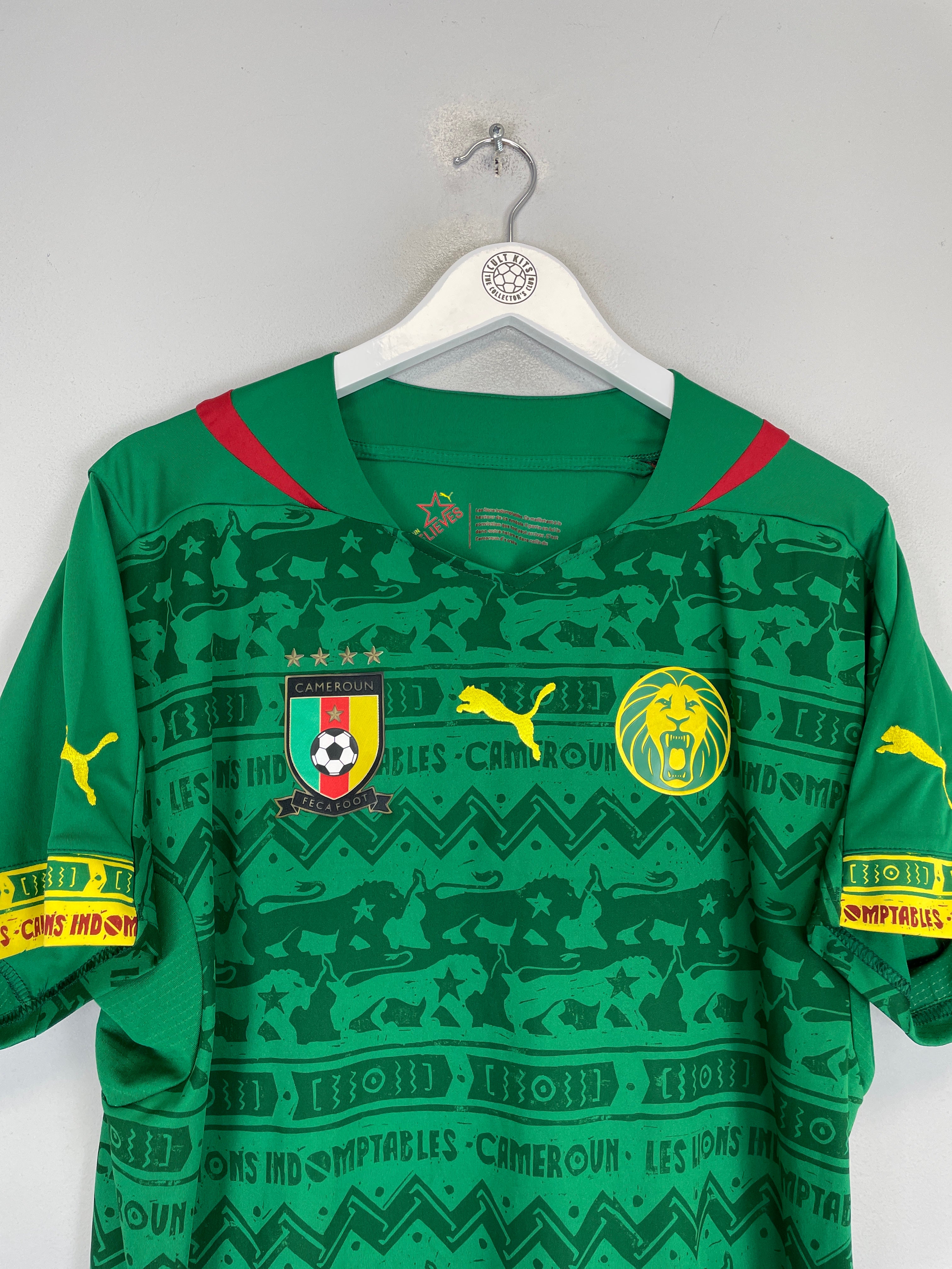 Shop 2014/15 CAMEROON HOME SHIRT (L) PUMA, classic football shirts, vintage football shirts & retro soccer jerseys at Cult Kits