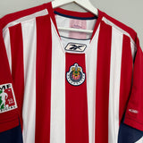 Shop 2005/06 CHIVAS GUADALAJARA HOME SHIRT (L) REEBOK, classic football shirts, vintage football shirts & retro soccer jerseys at Cult Kits
