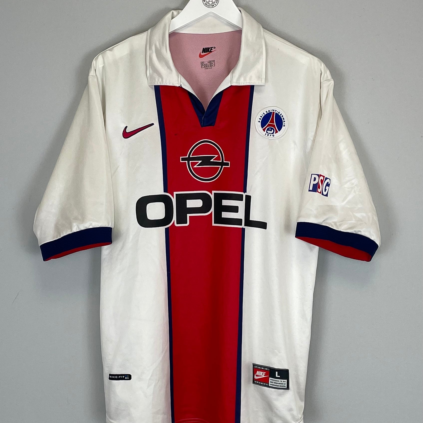 Shop 1998/99 PSG AWAY SHIRT (L) NIKE, classic football shirts, vintage football shirts & retro soccer jerseys at Cult Kits