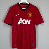 Shop 2012/13 MANCHESTER UNITED V.PERSIE #20 HOME SHIRT (M) NIKE, classic football shirts, vintage football shirts & retro soccer jerseys at Cult Kits
