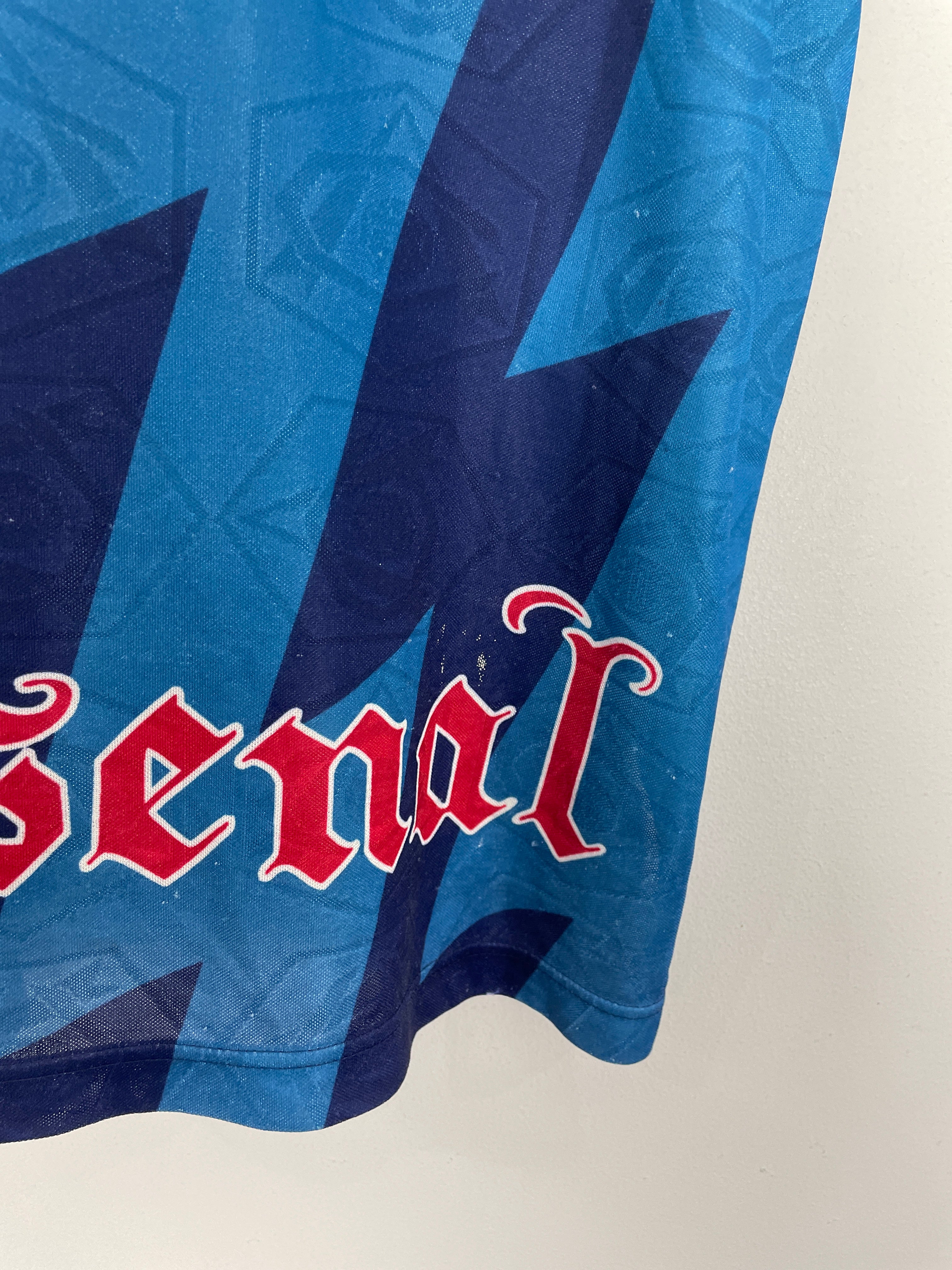Shop 1995/96 ARSENAL BERGKAMP #10 AWAY SHIRT (XL) NIKE, classic football shirts, vintage football shirts & retro soccer jerseys at Cult Kits
