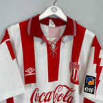 Shop 1995/96 NECAXA HOME SHIRT (XL) UMBRO, classic football shirts, vintage football shirts & retro soccer jerseys at Cult Kits