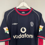 Shop 2000/01 MANCHESTER UNITED BECKHAM #7 THIRD SHIRT (L) UMBRO, classic football shirts, vintage football shirts & retro soccer jerseys at Cult Kits