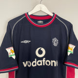 Shop 2000/01 MANCHESTER UNITED BECKHAM #7 THIRD SHIRT (L) UMBRO, classic football shirts, vintage football shirts & retro soccer jerseys at Cult Kits