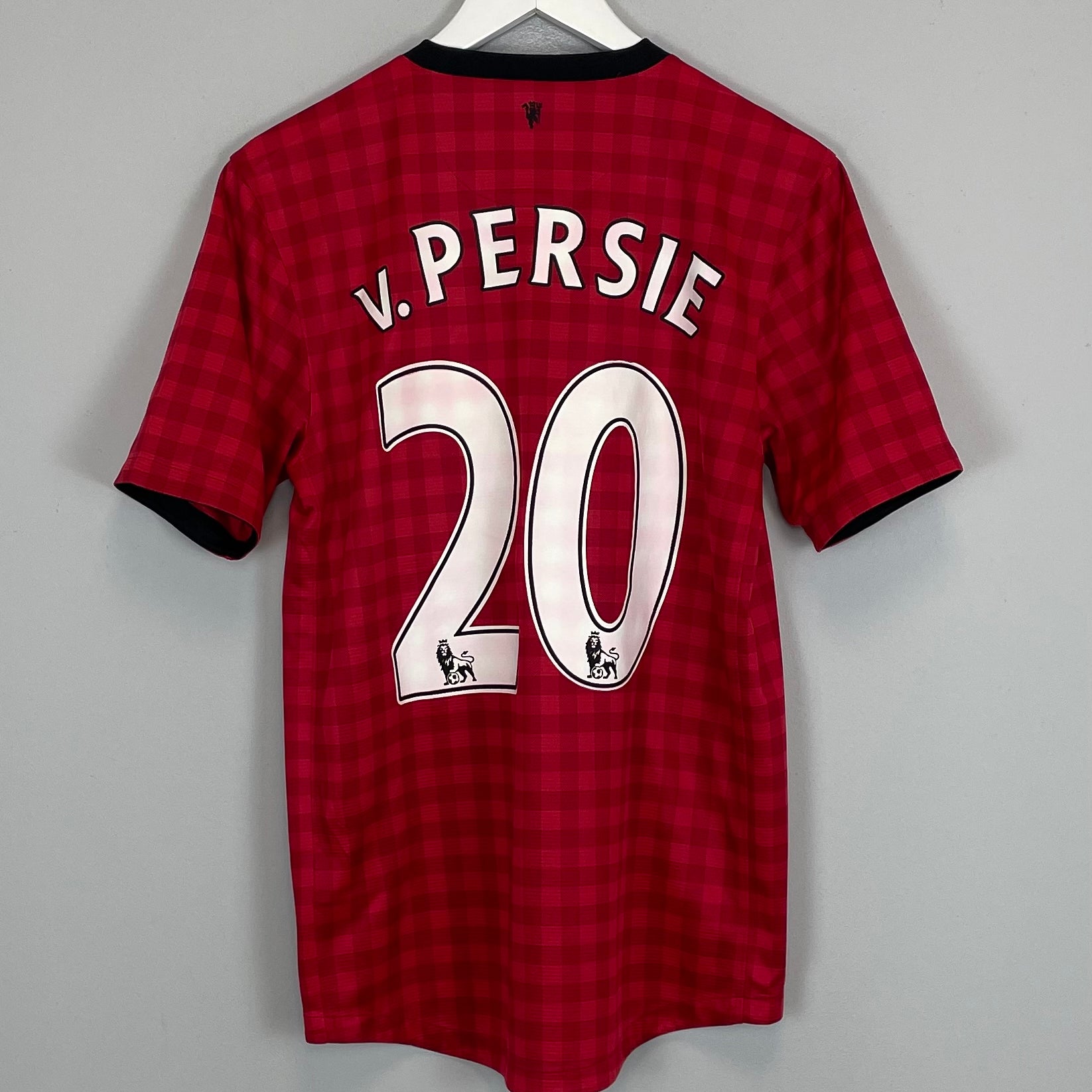 Shop 2012/13 MANCHESTER UNITED V.PERSIE #20 HOME SHIRT (S) NIKE, classic football shirts, vintage football shirts & retro soccer jerseys at Cult Kits