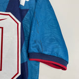 Shop 1995/96 ARSENAL BERGKAMP #10 AWAY SHIRT (XL) NIKE, classic football shirts, vintage football shirts & retro soccer jerseys at Cult Kits