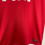 Shop 2013/14 MANCHESTER UNITED VIDIC #15 HOME SHIRT (L) NIKE, classic football shirts, vintage football shirts & retro soccer jerseys at Cult Kits