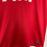 Shop 2013/14 MANCHESTER UNITED VIDIC #15 HOME SHIRT (L) NIKE, classic football shirts, vintage football shirts & retro soccer jerseys at Cult Kits