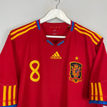 Shop 2009/10 SPAIN XAVI #8 HOME SHIRT (XL) ADIDAS, classic football shirts, vintage football shirts & retro soccer jerseys at Cult Kits