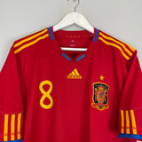 Shop 2009/10 SPAIN XAVI #8 HOME SHIRT (XL) ADIDAS, classic football shirts, vintage football shirts & retro soccer jerseys at Cult Kits