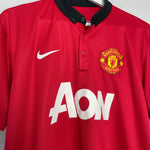 Shop 2013/14 MANCHESTER UNITED VIDIC #15 HOME SHIRT (L) NIKE, classic football shirts, vintage football shirts & retro soccer jerseys at Cult Kits