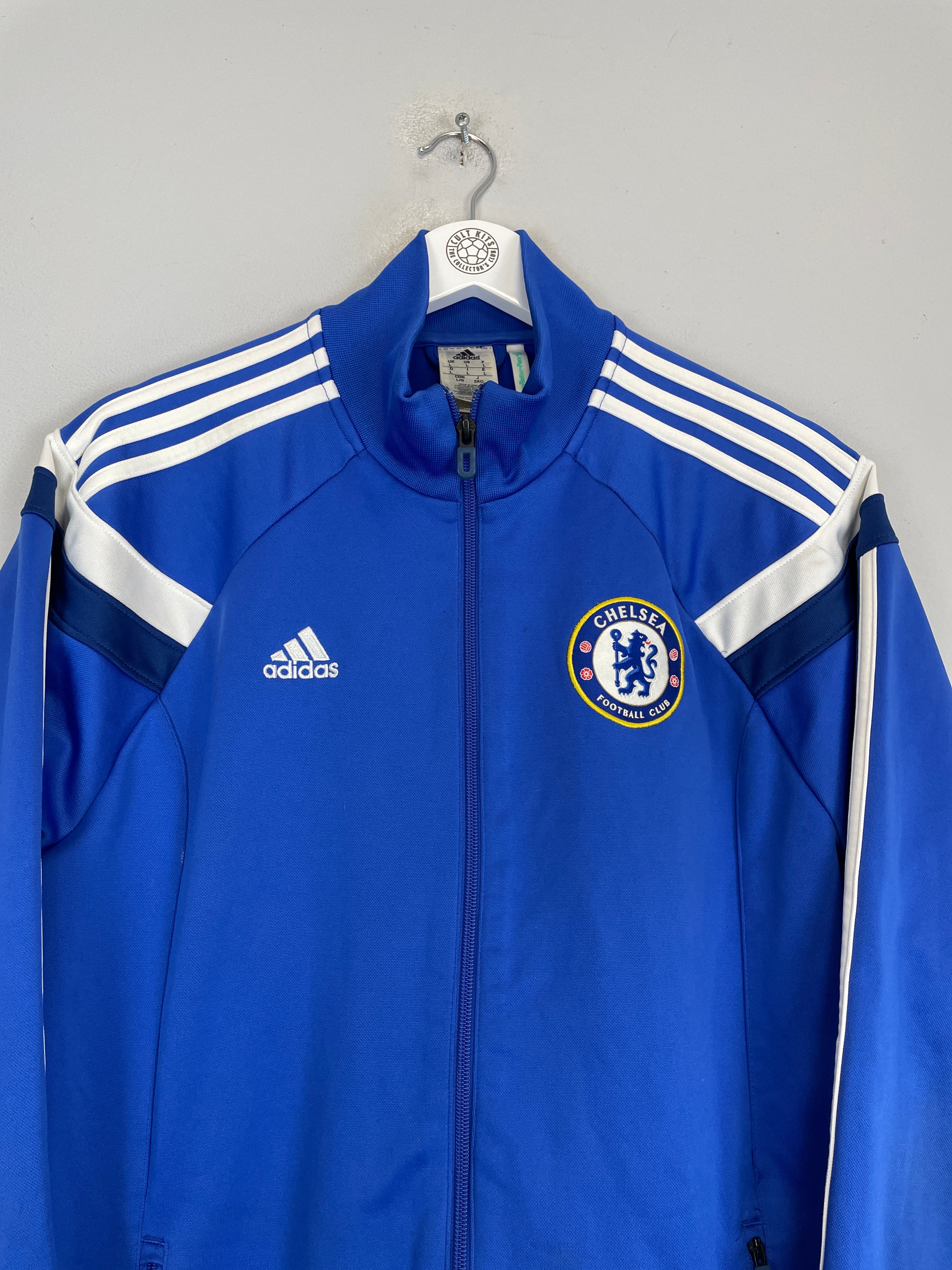 Shop 2013/14 CHELSEA TRACKSUIT TOP (L) ADIDAS, classic football shirts, vintage football shirts & retro soccer jerseys at Cult Kits