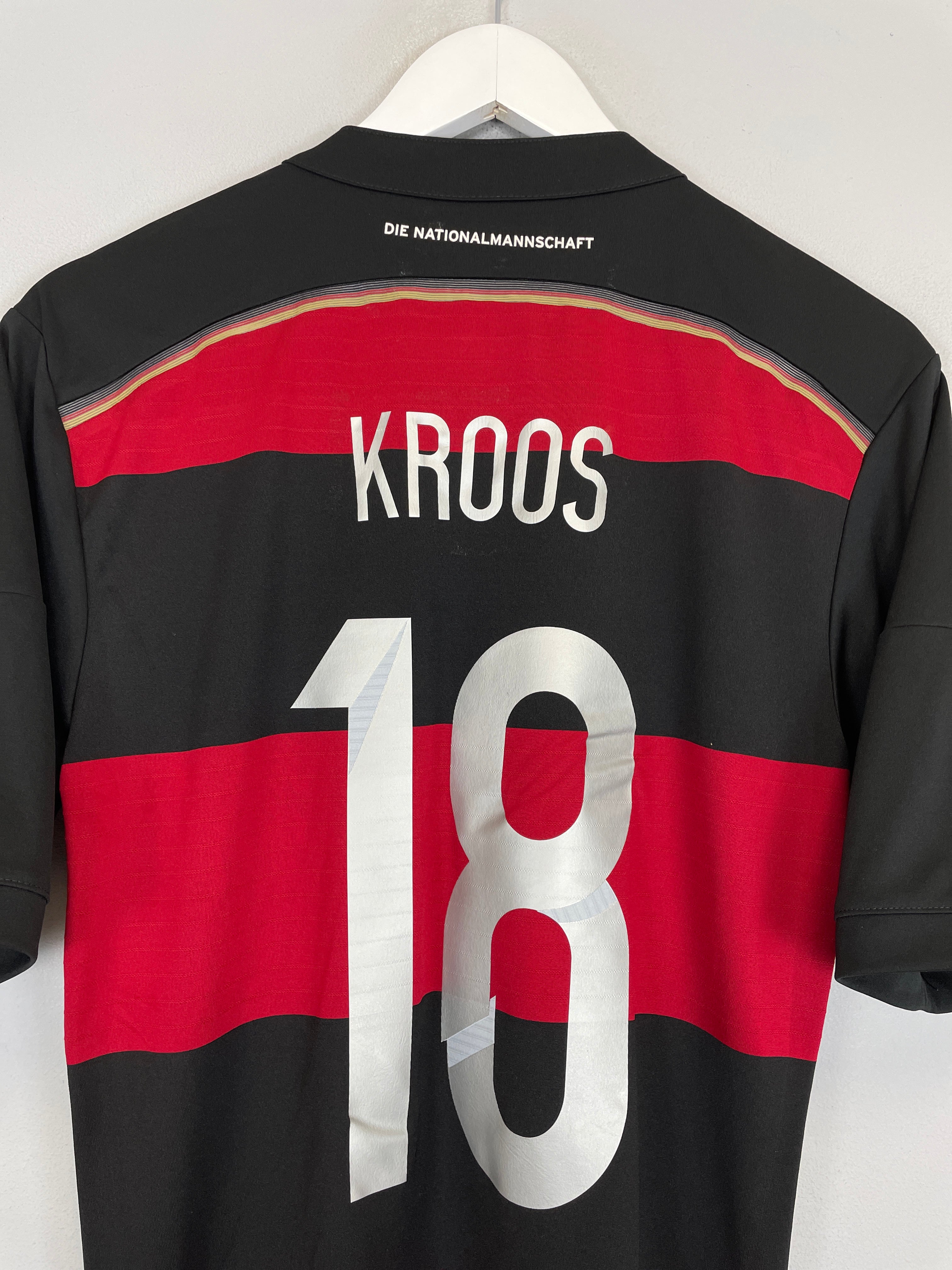 Shop 2014/15 GERMANY KROOS #18 AWAY SHIRT (S) ADIDAS, classic football shirts, vintage football shirts & retro soccer jerseys at Cult Kits
