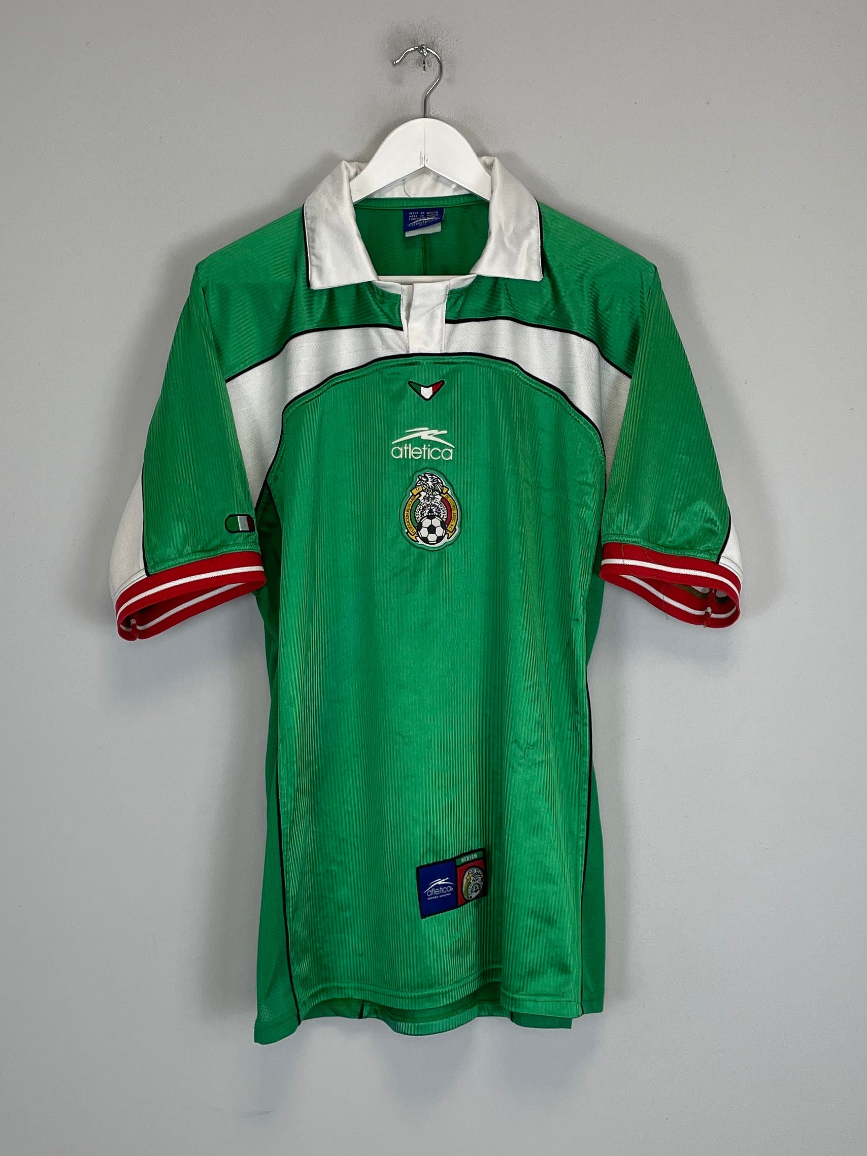 Shop 2000/01 MEXICO HOME SHIRT (L) ATLETICA, classic football shirts, vintage football shirts & retro soccer jerseys at Cult Kits