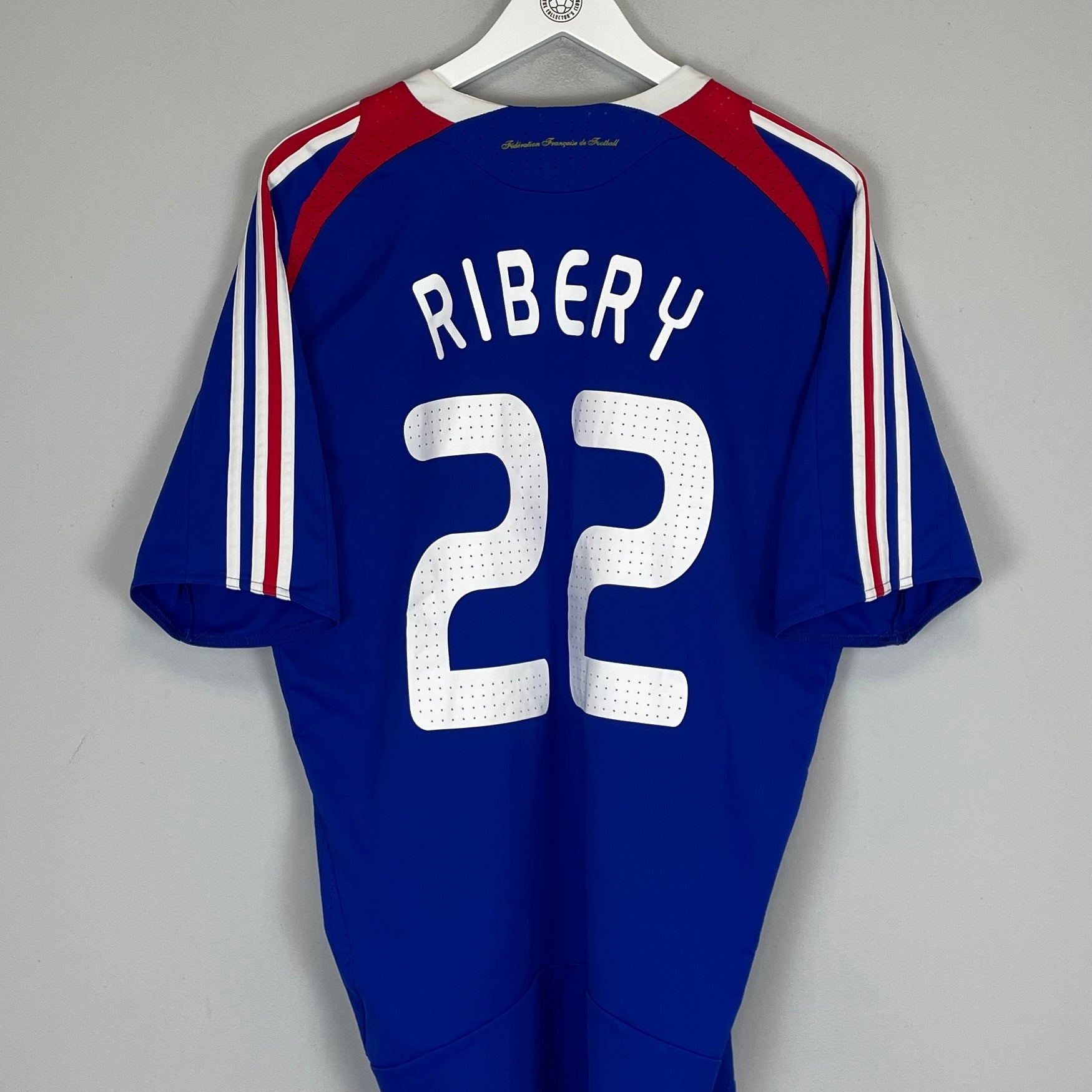 Shop 2007/08 FRANCE RIBERY #22 HOME SHIRT (XL) ADIDAS, classic football shirts, vintage football shirts & retro soccer jerseys at Cult Kits