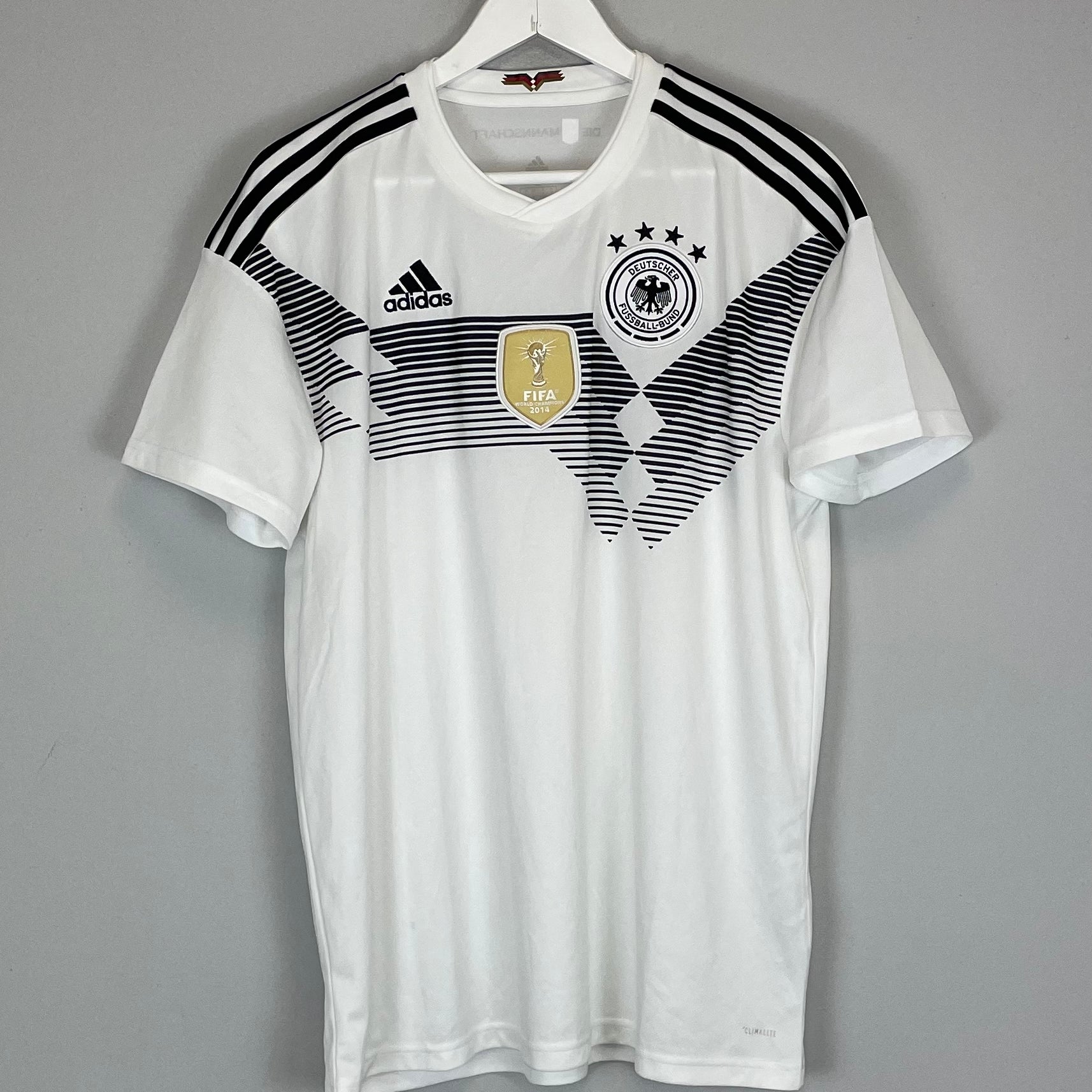 Shop 2018/19 GERMANY HOME SHIRT (L) ADIDAS, classic football shirts, vintage football shirts & retro soccer jerseys at Cult Kits