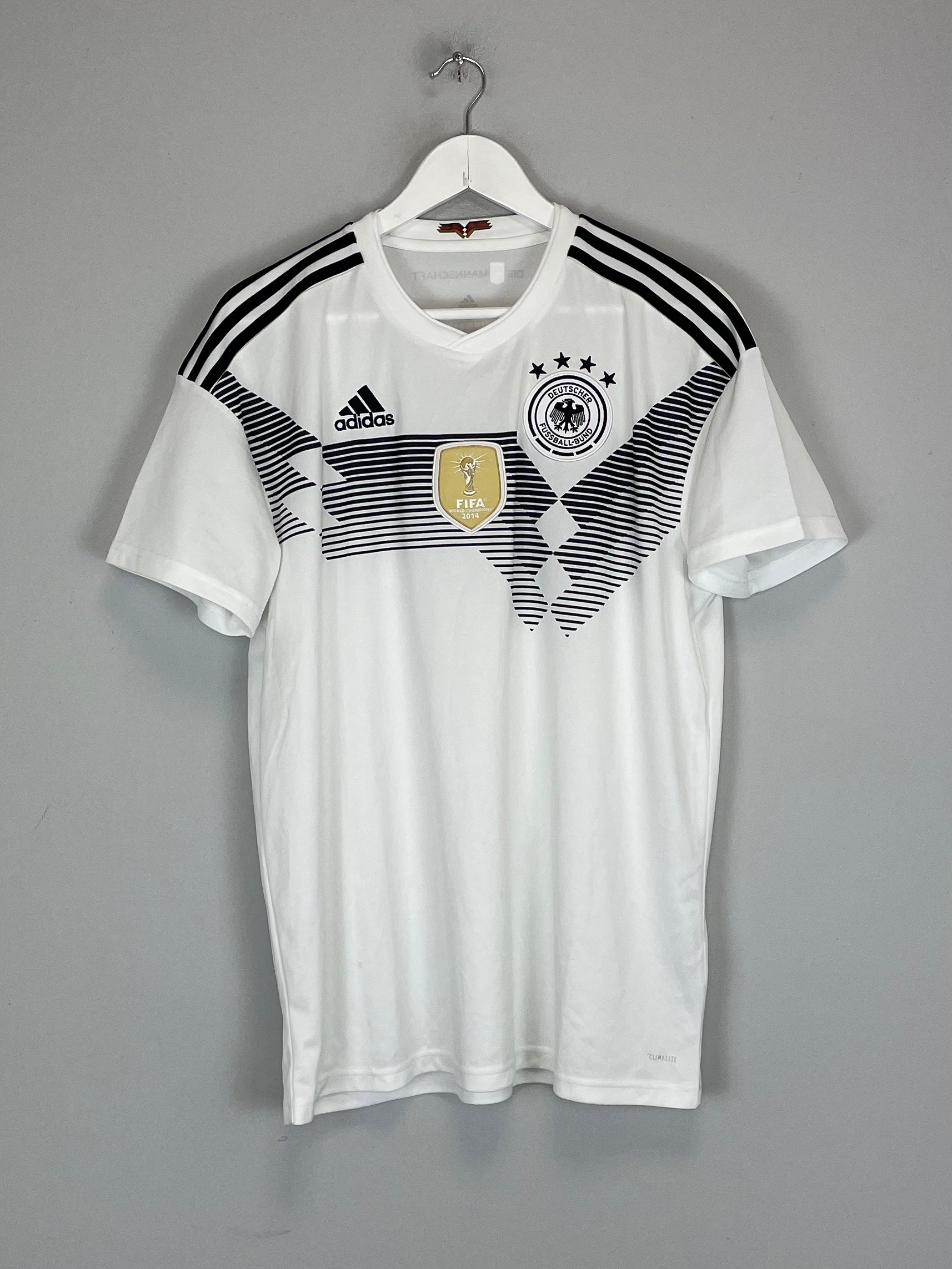 Shop 2018/19 GERMANY HOME SHIRT (L) ADIDAS, classic football shirts, vintage football shirts & retro soccer jerseys at Cult Kits
