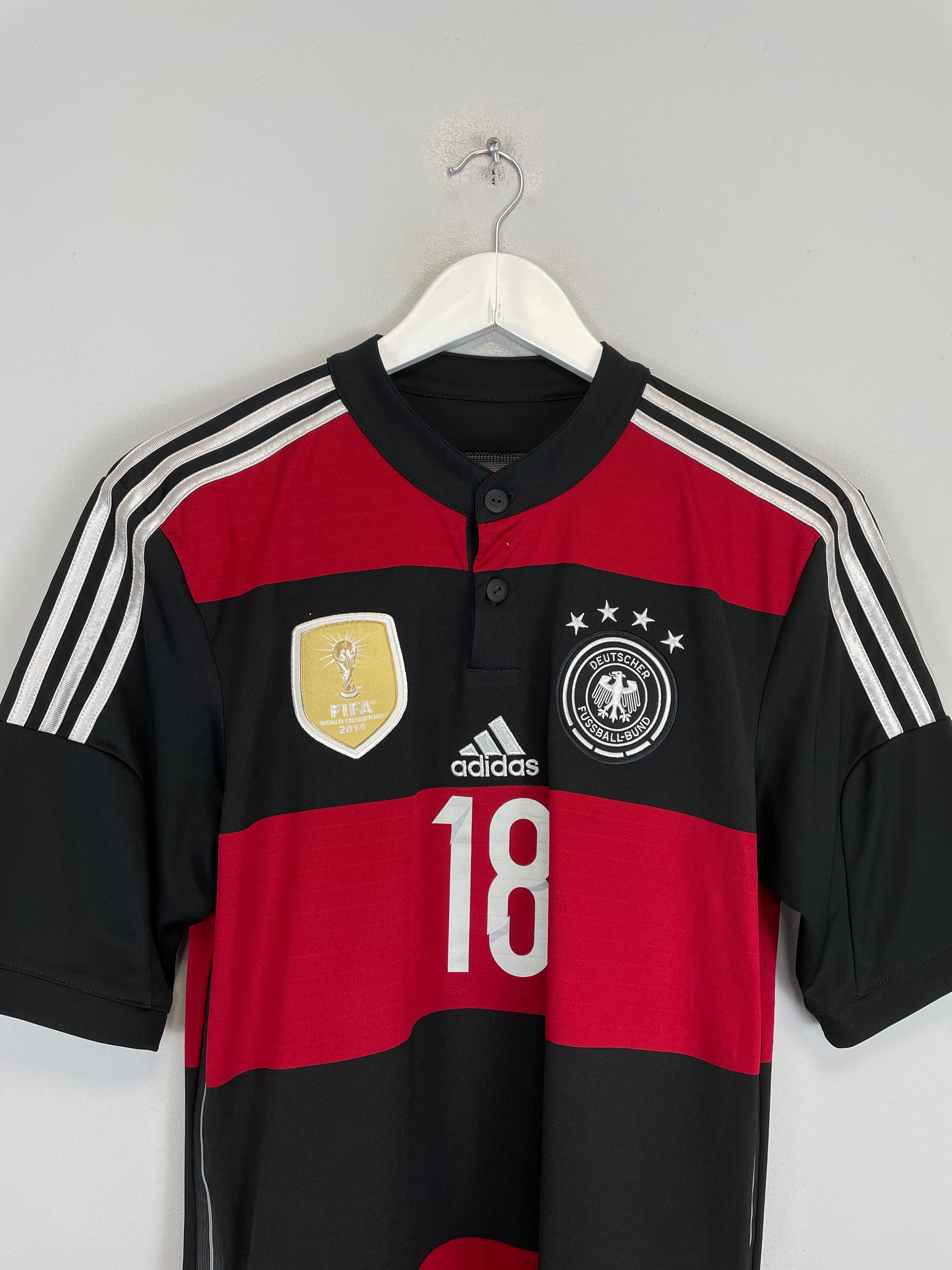 Shop 2014/15 GERMANY KROOS #18 AWAY SHIRT (S) ADIDAS, classic football shirts, vintage football shirts & retro soccer jerseys at Cult Kits