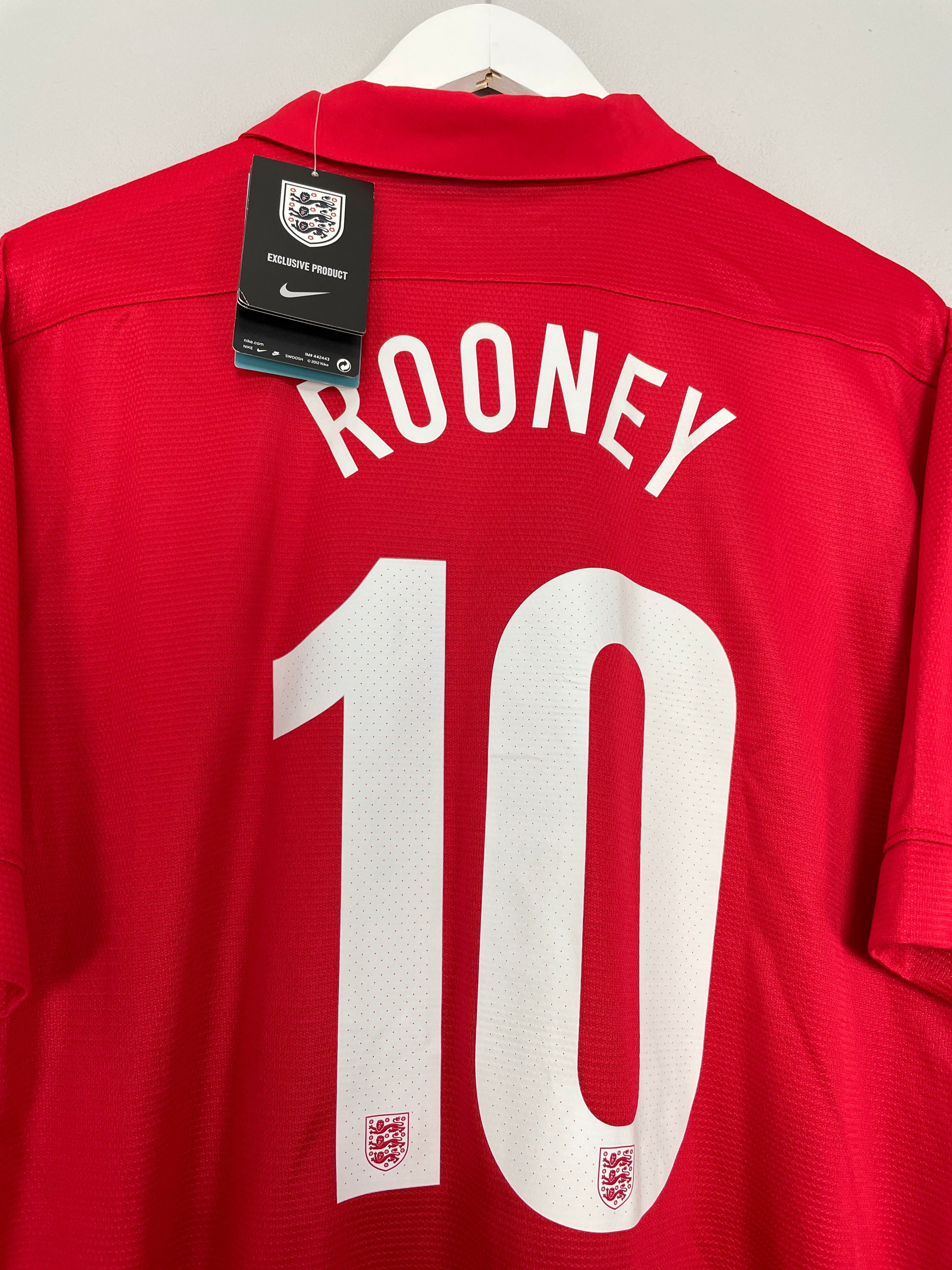 Shop 2013/14 ENGLAND ROONEY #10 *150 YEARS* BNWT HOME SHIRT (XL) NIKE, classic football shirts, vintage football shirts & retro soccer jerseys at Cult Kits