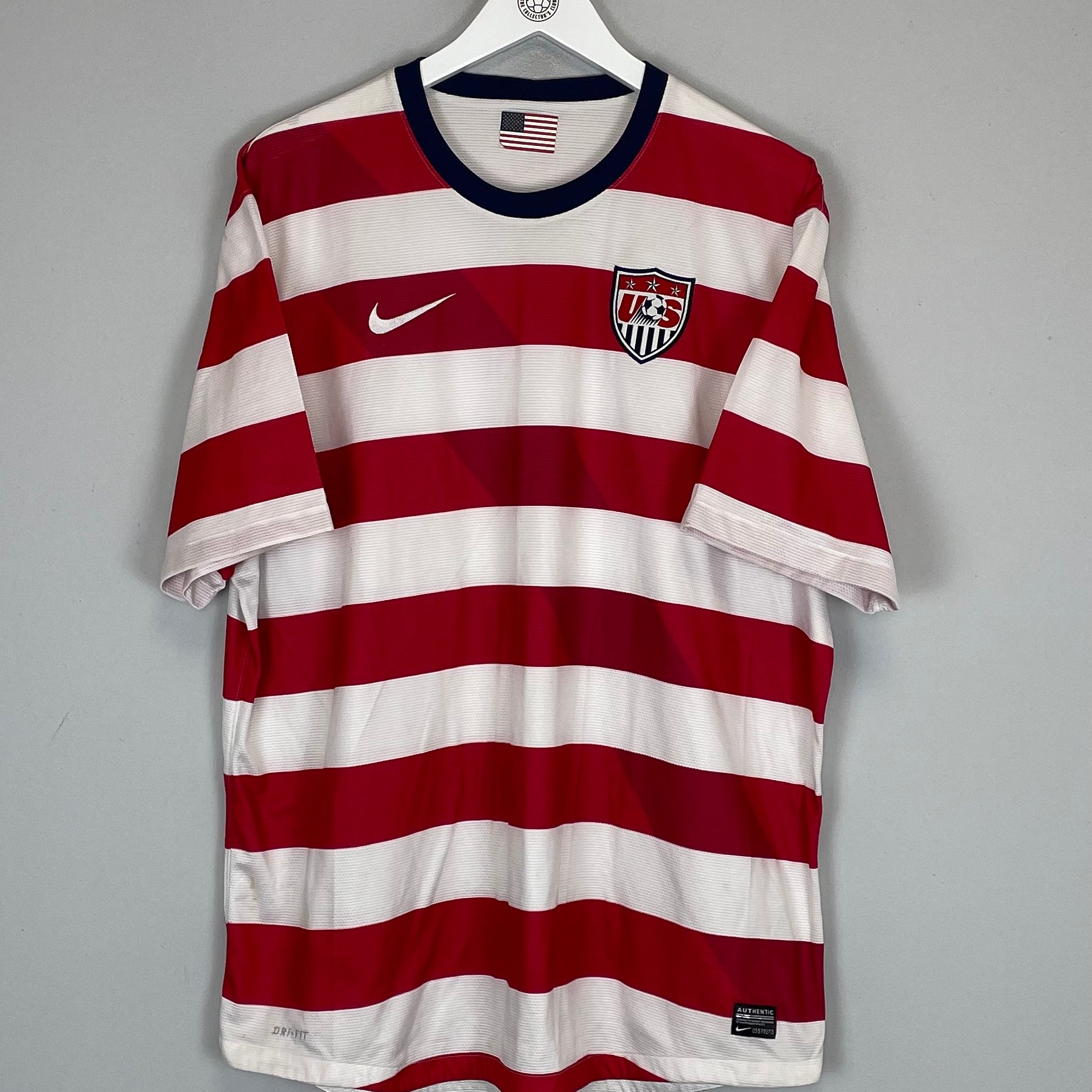 Shop 2012/13 USA HOME SHIRT (XXL) NIKE, classic football shirts, vintage football shirts & retro soccer jerseys at Cult Kits