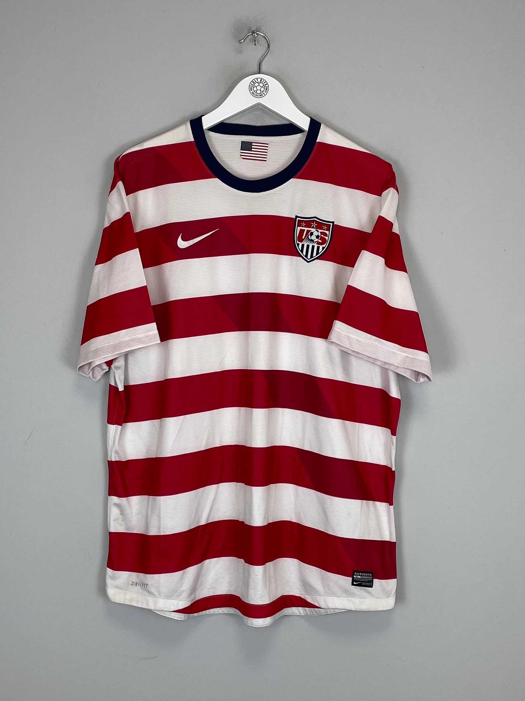 Shop 2012/13 USA HOME SHIRT (XXL) NIKE, classic football shirts, vintage football shirts & retro soccer jerseys at Cult Kits