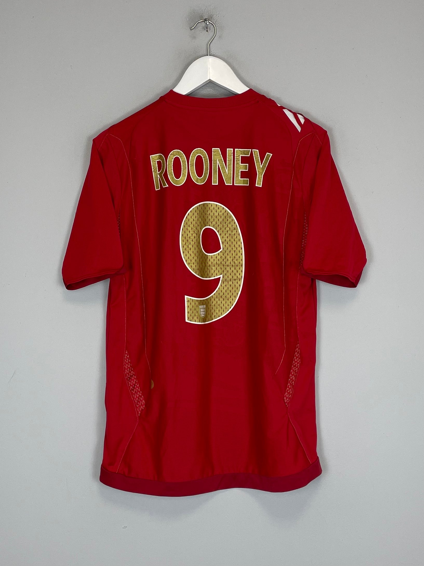 2006/08 ENGLAND ROONEY #9 AWAY SHIRT (S) UMBRO