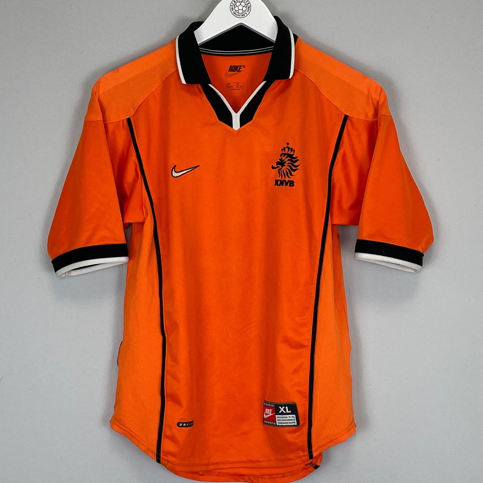 Shop 1998/00 NETHERLANDS HOME SHIRT (XL.KIDS) NIKE, classic football shirts, vintage football shirts & retro soccer jerseys at Cult Kits