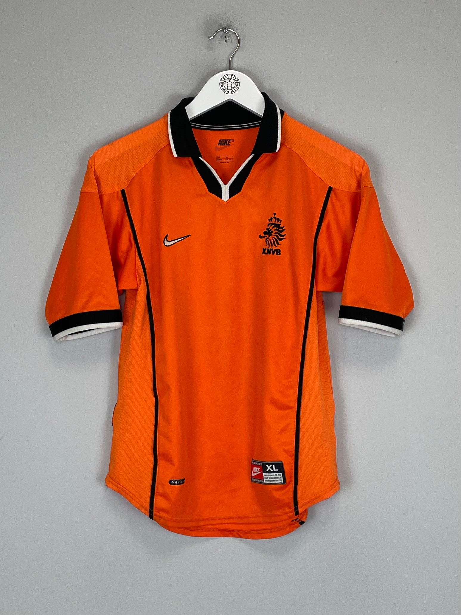 Shop 1998/00 NETHERLANDS HOME SHIRT (XL.KIDS) NIKE, classic football shirts, vintage football shirts & retro soccer jerseys at Cult Kits